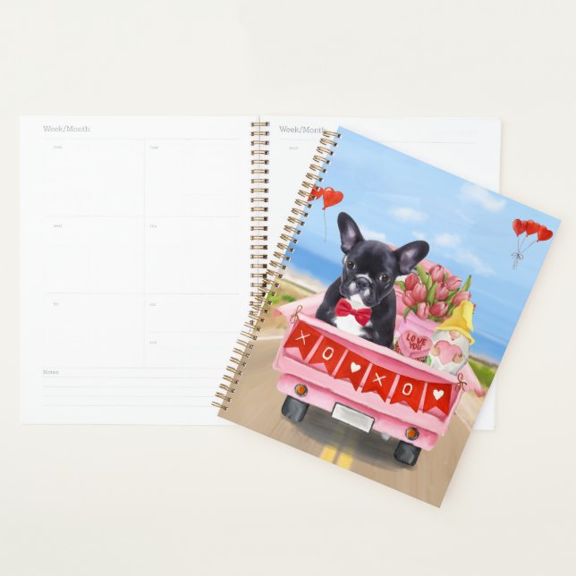 French Bulldog Valentine's Day Truck Planner (Display)