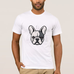 French Bulldog Vector Art Animal Modern Urban City T-Shirt