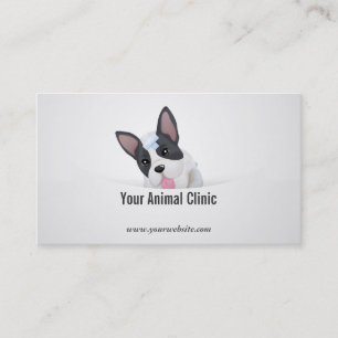 French Bulldog Veterinary Clinic Business Card