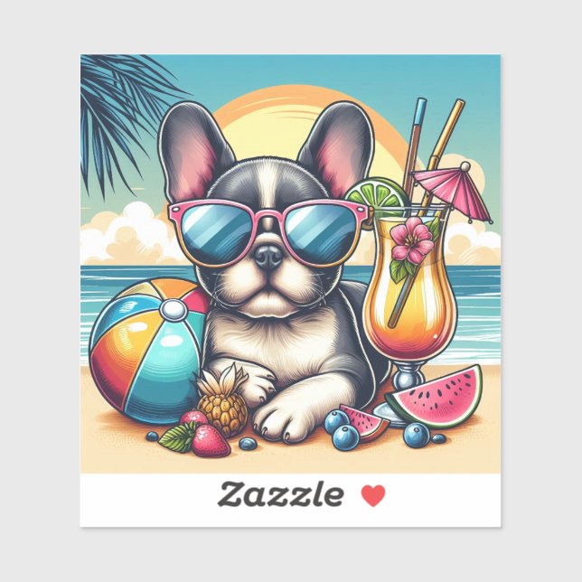 French Bulldog Vinyl Sticker (Sheet)