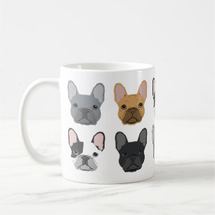 French Bulldog visage mug - mignon mug frenchie