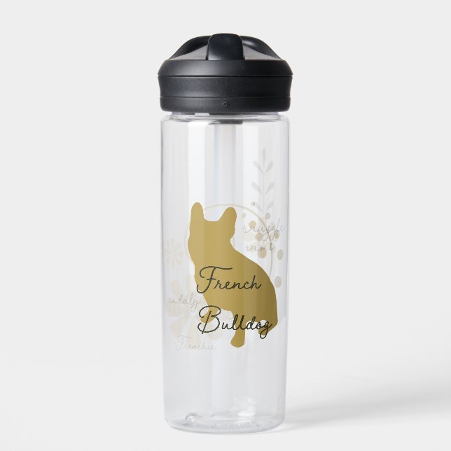 French Bulldog Water Bottle (Front)