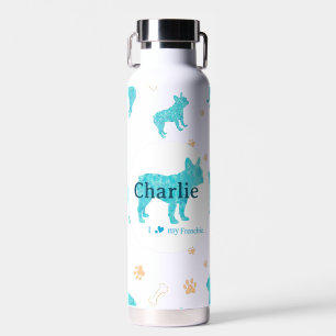 French Bulldog Water Bottle – Custom Pastel Gift