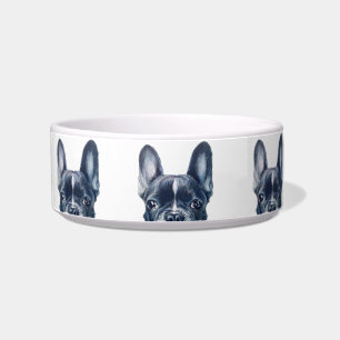 French bulldog water bowl, original by miart bowl