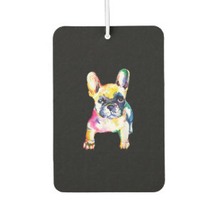 French Bulldog Watercolor Hand Drawing Gift Air Freshener