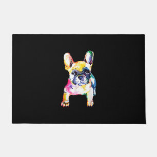 French Bulldog Watercolor Hand Drawing Gift Doormat