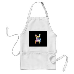 French Bulldog Watercolor Hand Drawing Gift Standard Apron