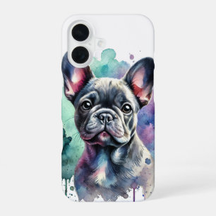 French Bulldog Watercolor iPhone 16 Case