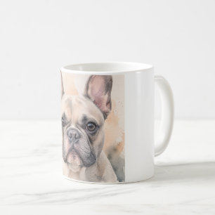 French Bulldog Watercolour Portrait Coffee Mug
