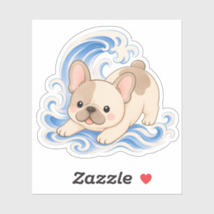 French Bulldog Wave Japanese Brush Dog