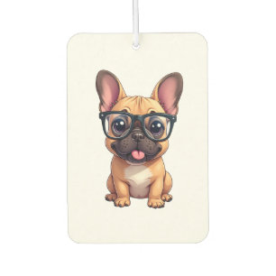 French Bulldog Wearing Glasses Air Freshener