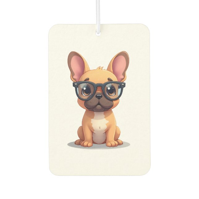 French Bulldog Wearing Glasses Copy Air Freshener (Front)