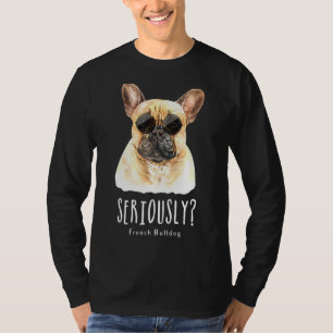 French Bulldog Wearing Sunglasses Dog Frenchie Mom T-Shirt