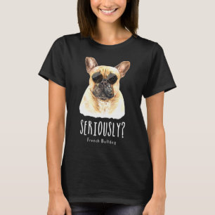 French Bulldog Wearing Sunglasses Dog Frenchie Mom T-Shirt