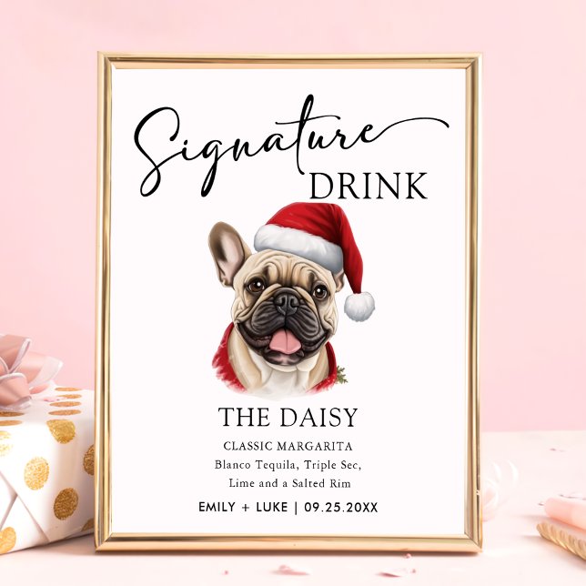 French Bulldog Wedding Signature Drink Sign (Creator Uploaded)