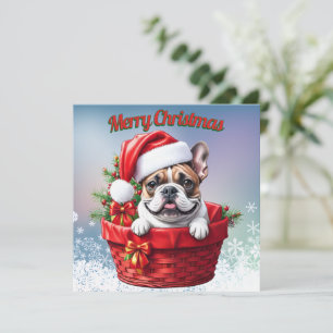 French Bulldog Weihnachtskorb Christmas