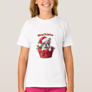 French Bulldog Weihnachtskorb Christmas T-Shirt