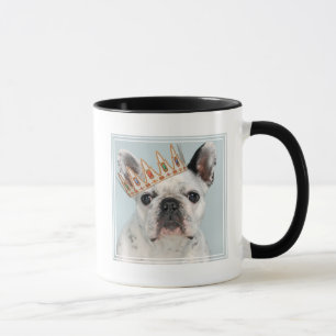 French Bulldog with Crown Mug