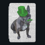 French Bulldog With Green Top Hat and Moustache iPad Mini Cover<br><div class="desc">Pets</div>