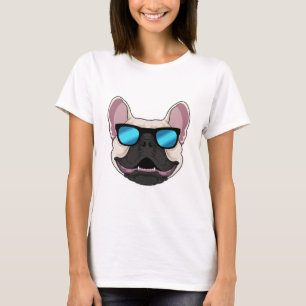 French Bulldog with Sunglasses T-Shirt