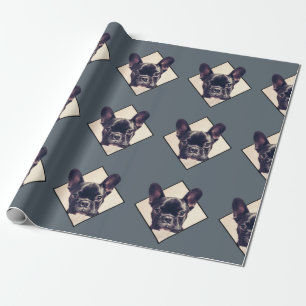 French Bulldog wrapping paper