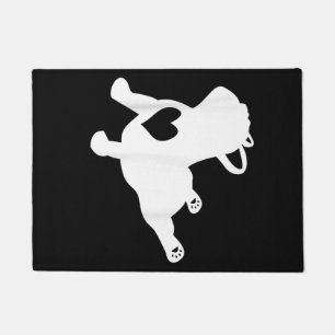 French Bulldog Yoga Love Heart Frenchie Workout Doormat