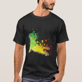 French Bulldog Yoga Namaste And Stickers Fitted Sc T-Shirt