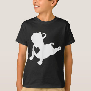 French Bulldog Yoga Pose Love Heart Gift T-Shirt