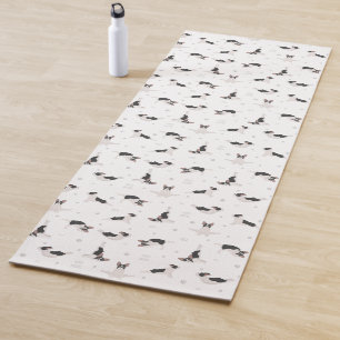 French bulldog yoga pose mat