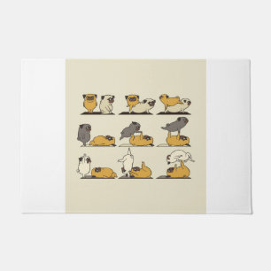 French Bulldog Yoga Poses   Dog Yoga Lovers Doormat
