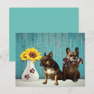 French Bulldogge Gruscard Card