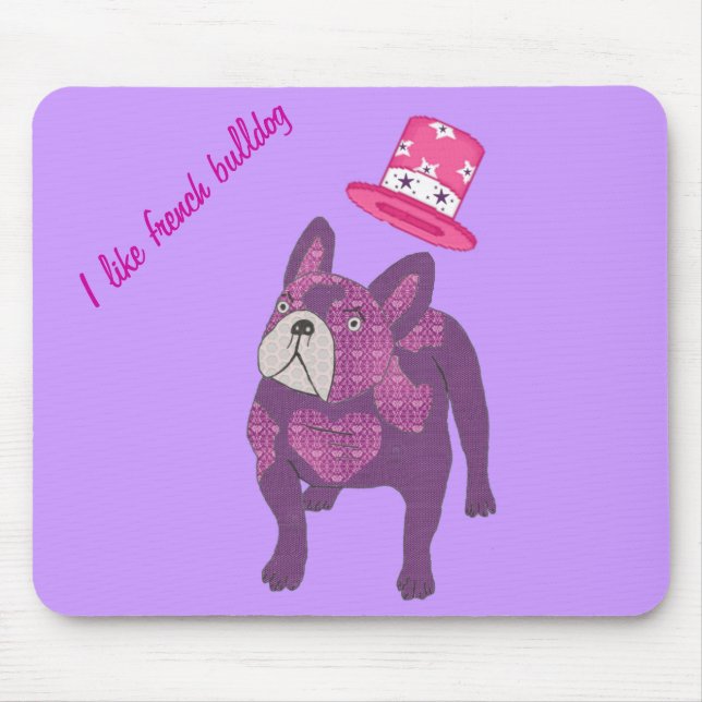 French Bulldogge Mousepad (Front)