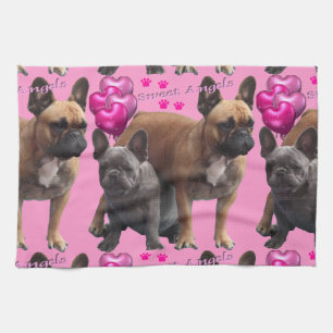 French Bulldogge table-ware cloth