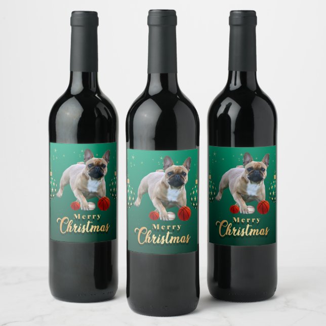 French Bulldogge wine bottles Wine Label (Bottles)