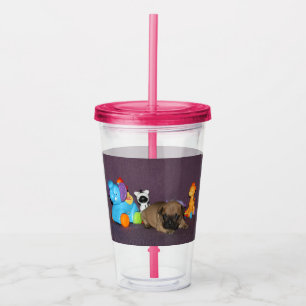 French Bulldoggen Acrylic Tumbler