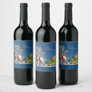 French Bulldoggen and Mastiff Wine labels