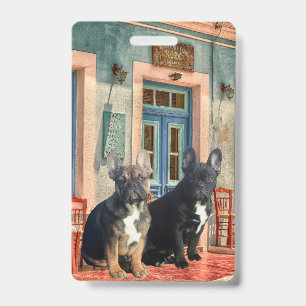 French Bulldoggen Badge