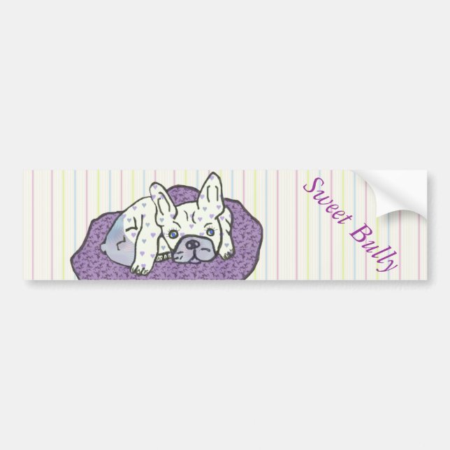 French bulldoggen car sticker (Front)