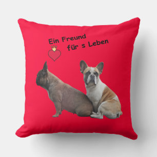 French Bulldoggen Dekokissen Throw Pillow