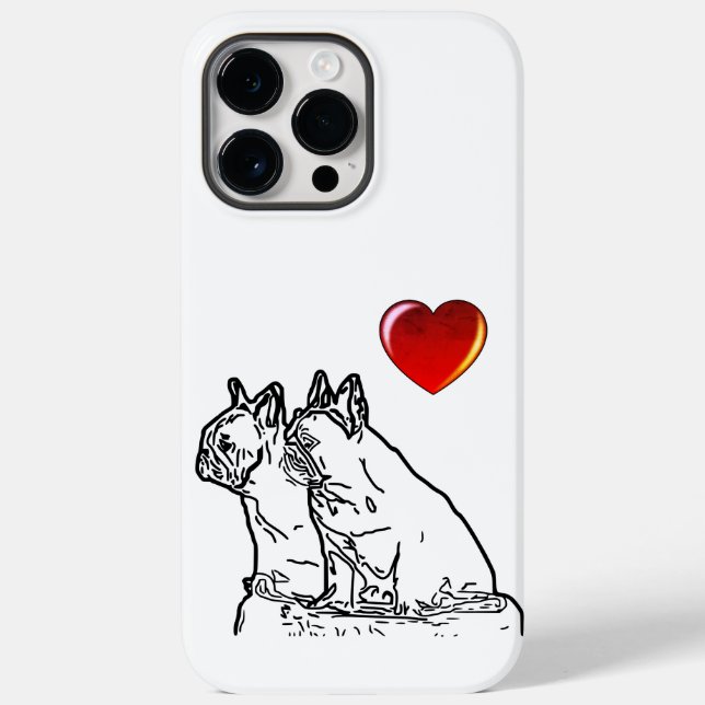 French bulldoggen two friends, iPhone shell Case-Mate iPhone Case (Back)
