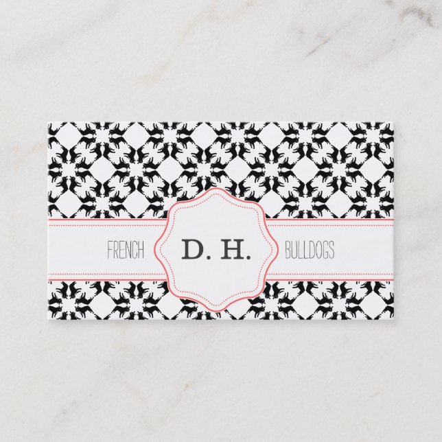 French Bulldogs Business Card (Front)