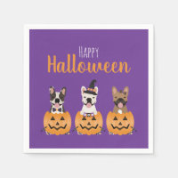 French Bulldogs Happy Halloween