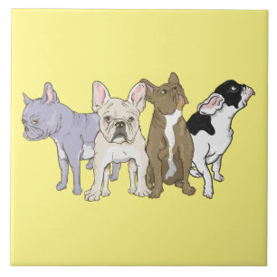 French Bulldogs Tile