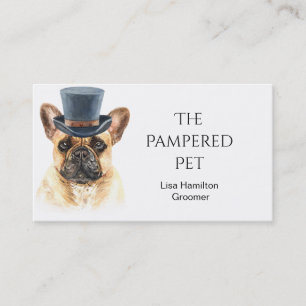 French Bullog Pet Groomer/Vet/Sitters Business Card