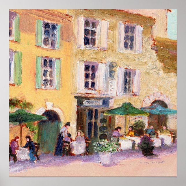 French Cafe 16" x 16" Print (Front)