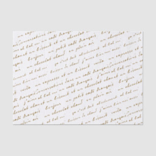 French Café Conversations Gold Words and Phrases T Tissue Paper