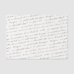 French Café Conversations Gold Words and Phrases  Tissue Paper