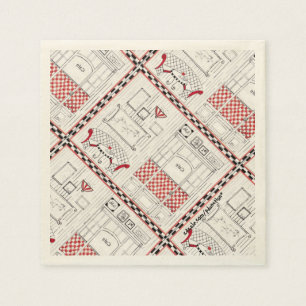 French Cafe Napkin