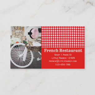 French cafe Patisserie restaurant business Card