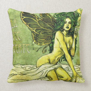 French Cafe Poster c1885 Throw Pillow